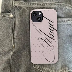 Angel phone case with polka dots for Iphone , Trendy Protective Cover, Unique Phone Accessories, Gift for Her, Birthday, Holiday, Case for iPhone 17, 16, 15 Pro Max – Stylist Phone case