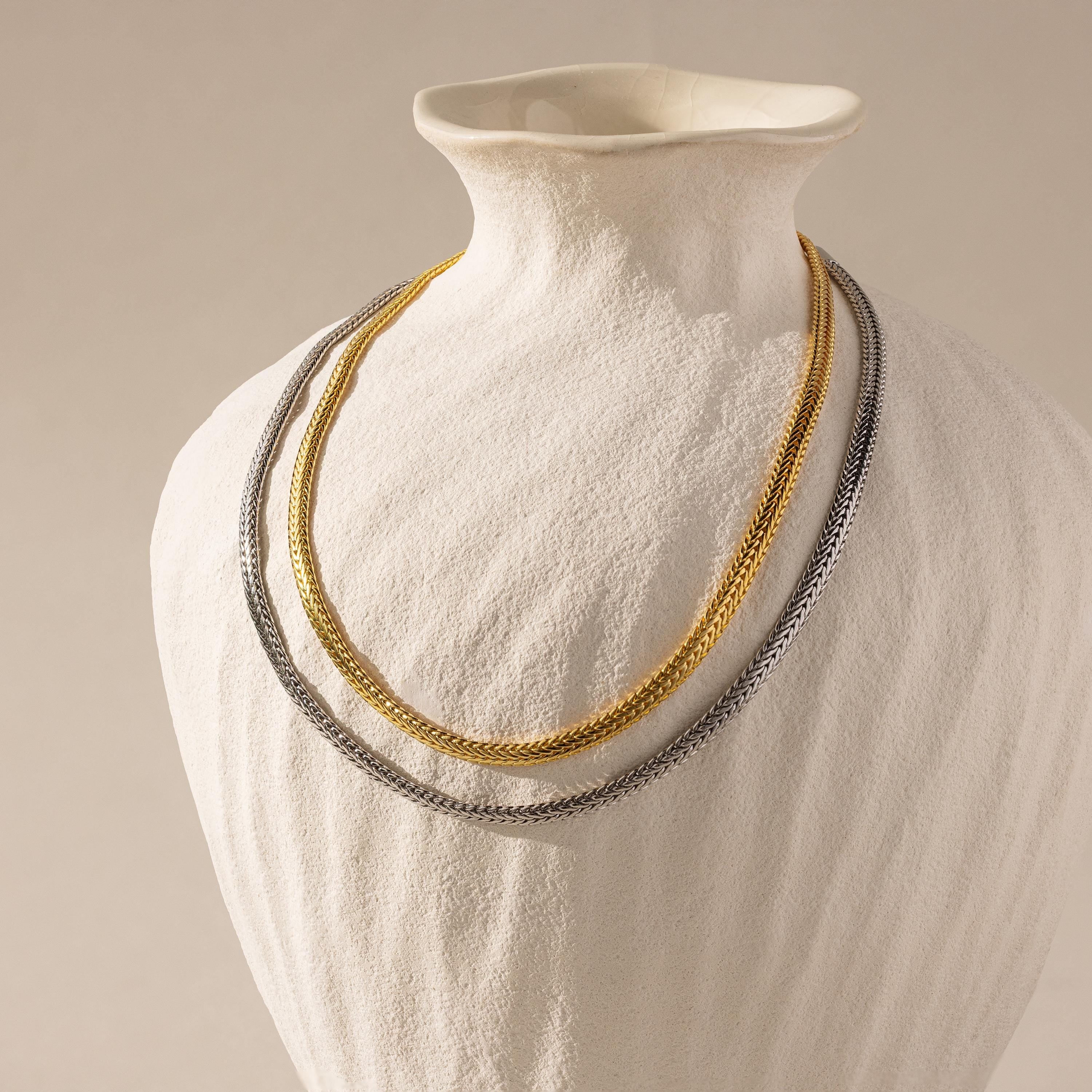 Thick Mesh Chain Necklace - Caitlyn Minimalist Jewelry - TikTok Shop