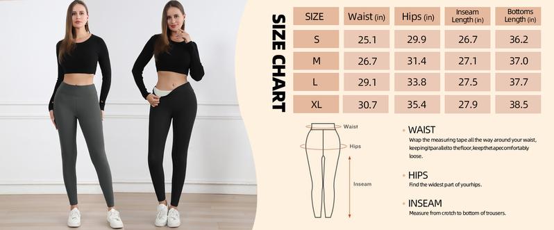 【LOCAL FAST SHIPPING】NORMOV 3-Pack Women's Fleece Lined Leggings High Waist Cozy Winter Warm Workout Yoga Pants for Cold Weather Gym Tights Clothes