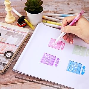 WRITECH Erasable Highlighters Chisel Tip, Smooth Writing No Bleed Double Head Highlighter for Highlighting and Marking, Assorted Colors, 12 Count