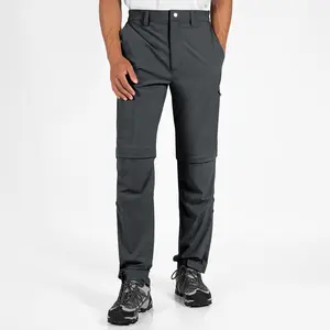 Moosehill Men's Convertible Hiking Pants - Quick Dry Cargo Pants for Adventure | 2-in-1 Versatility, Multi-Pocket Design, Adjustable Ankles & Cooling Fabric | Ultimate Athletic Sports Clothing & Comfort Sweatpants for Men Active Wear Casual