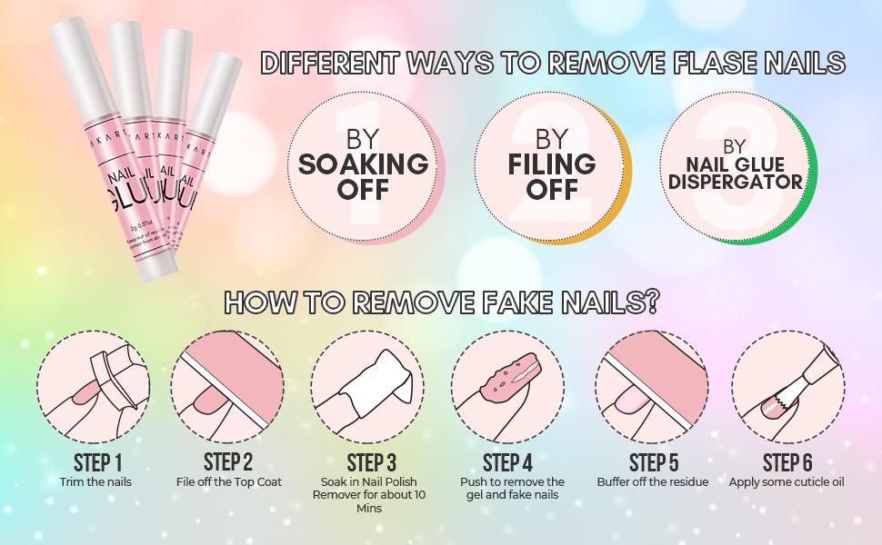 Makartt Super Strong Nail Glue for Acrylic Nails Press On Nails Nail Tips Glue for Stick On Nails Long Lasting Nail Glue for Fake Nails Broken Nails Repair Professional Nail Adhesive Bond 0.07oz 5Pcs sallys nailglue Nail Art Nail Care