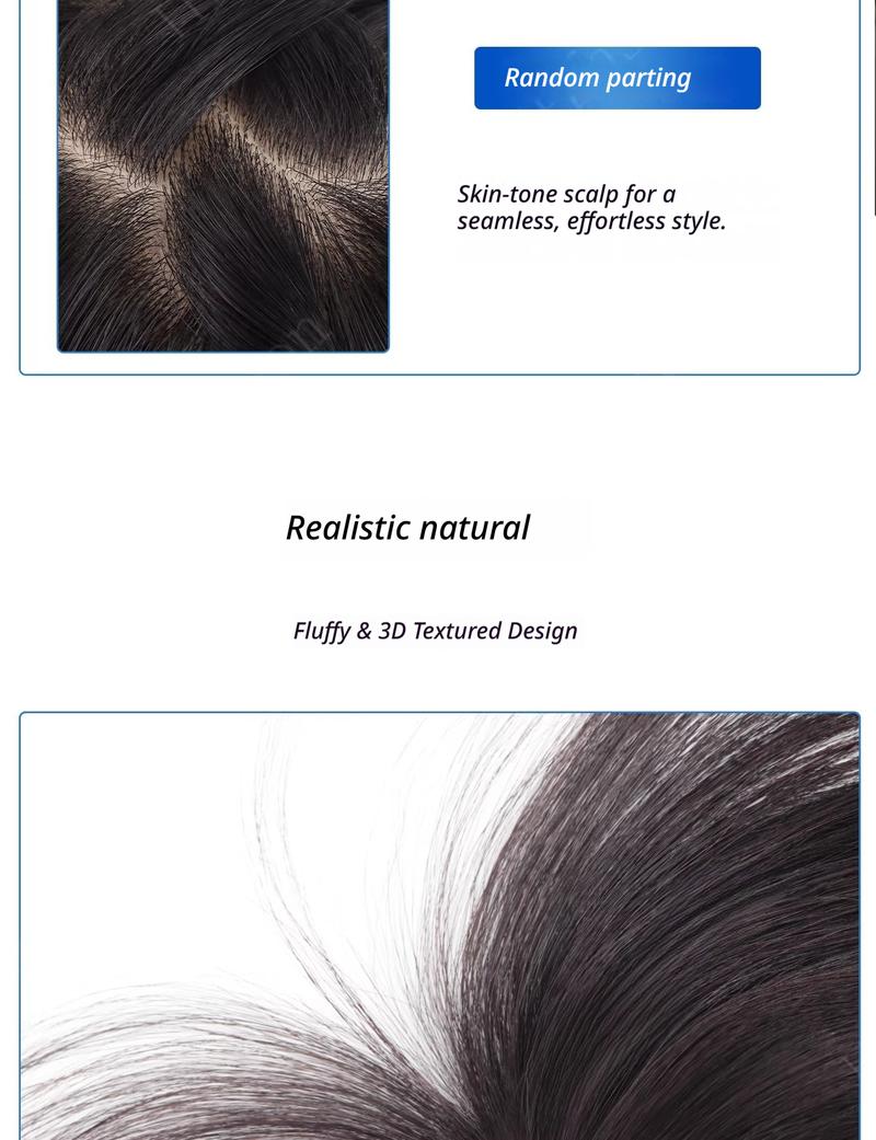 7x11cm V-shaped frontal hairpiece Women's real hair, fully hand-woven, thin bangs.Invisible, seamless, natural, and comfortable.Increase hair volume and cover up thinning hair.Become younger and more stylish.