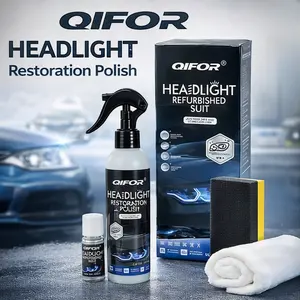 QIFOR Automotive Headlamp Restoration Fluid Oxidized and YellowedAutomotive Headlamps Blurring Enhanced Crystallization Coating Refurbisher