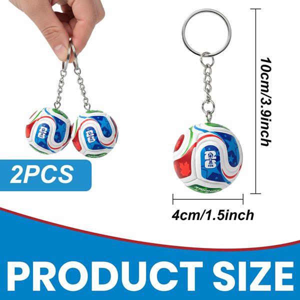 2026 World Cup Football Keychain Men's Sports Accessory Backpack Pendant FIFA Official Design Gift