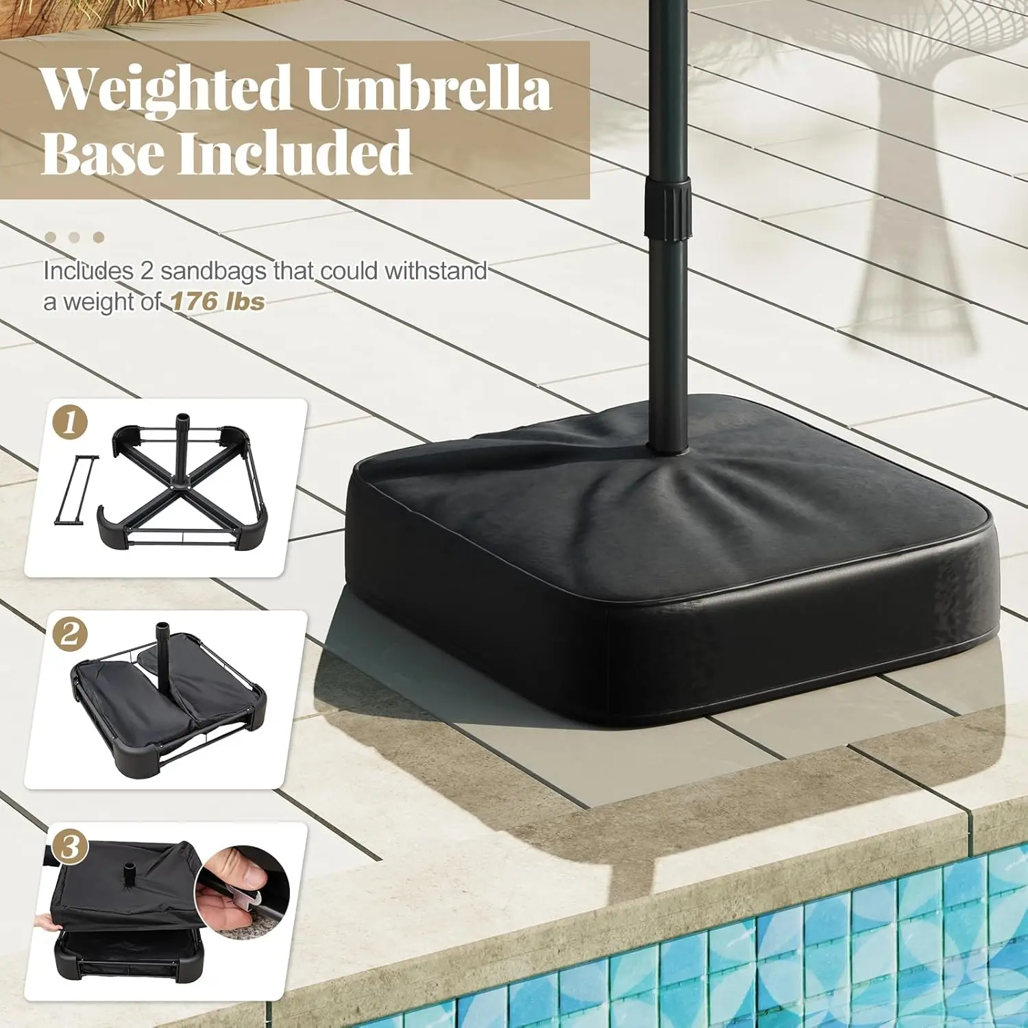 Solar Led LightsCOSTWAY 13/15ft Large Patio Umbrella, Extra Large Outdoor Double-Sided Twin Umbrella with Base & 36 LED Lights & Crank Handle for Garden, Deck, Poolside, Patio - TikTok Shop Solar Led LightsCOSTWAY 13/15ft Large Patio Umbrella, Extra Large Outdoor Double-Sided Twin Umbrella with Base & 36 LED Lights & Crank Handle for Garden, Deck, Poolside, Patio - TikTok Shop
