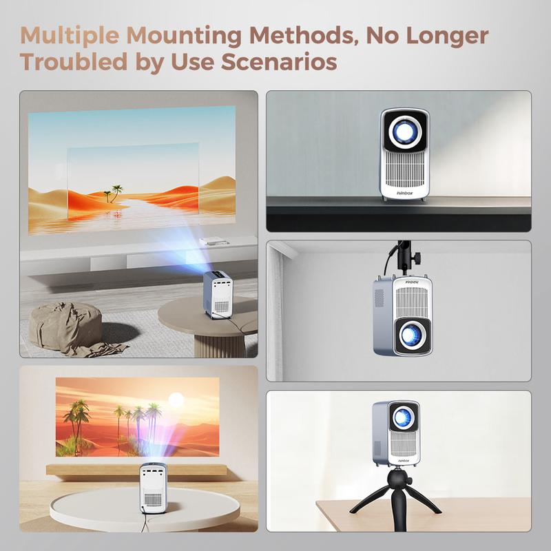 Portable Smart Projector With Android 12, 4K HD Display, Auto Focus, WiFi6 & BT5.4, Built-in Battery, Ideal For Home Cinema And Outdoor Use, Holiday Essentials, Christmas Gifts Portable Smart Projector With Android 12, 4K HD Display, Auto Focus, WiFi6 & BT5.4, Built-in Battery, Ideal For Home Cinema And Outdoor Use, Holiday Essentials, Christmas Gifts