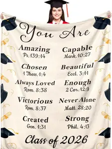 2026 Graduation Gifts for Her Him, 2026 Graduation Throw Blankets, Class of 2026 Gifts Bulk, Senior Year 2026 Graduattion Decor, Best Gift for High School Senior Night, Soft Flannel Blanket