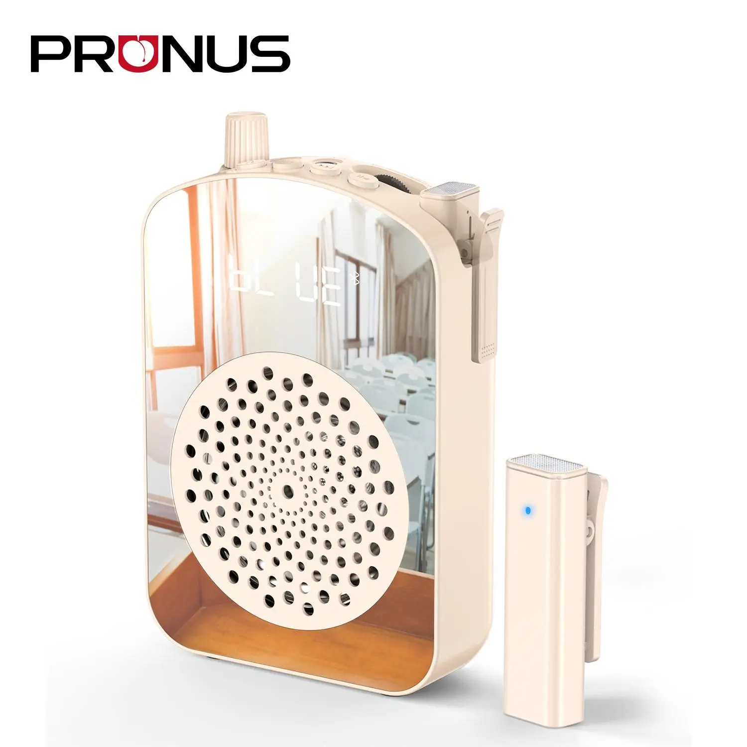 PRUNUS A10 Voice Amplifier Wireless with Lavalier Microphone | Charging &Storage,Portable Voice Amplifier with Laple Mic Speaker,Mini Voice Amplifier for Classroom,Speech,Training Outdoor