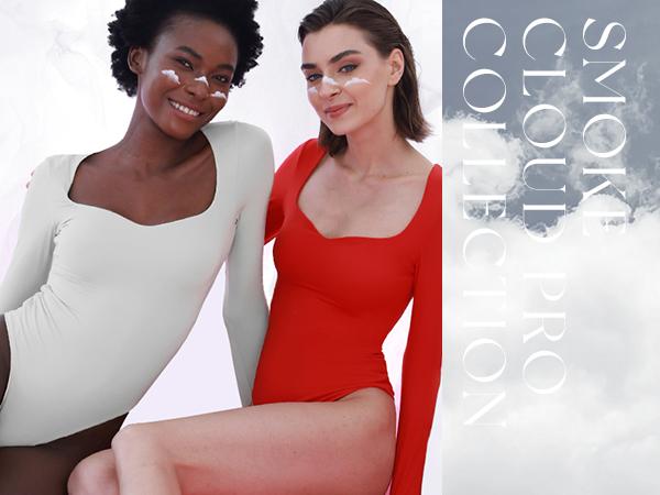 PUMIEY Sweetheart Neck Long Sleeve Bodysuit Snap Closure Womenswear skims Tops Underwear Lady Comfort Longsleeves Basic Minimalist bodysuit  chanclas candice  swanepoel