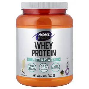 NOW Foods Whey Protein Powder, Creamy Vanilla, 2 lbs (907 g)