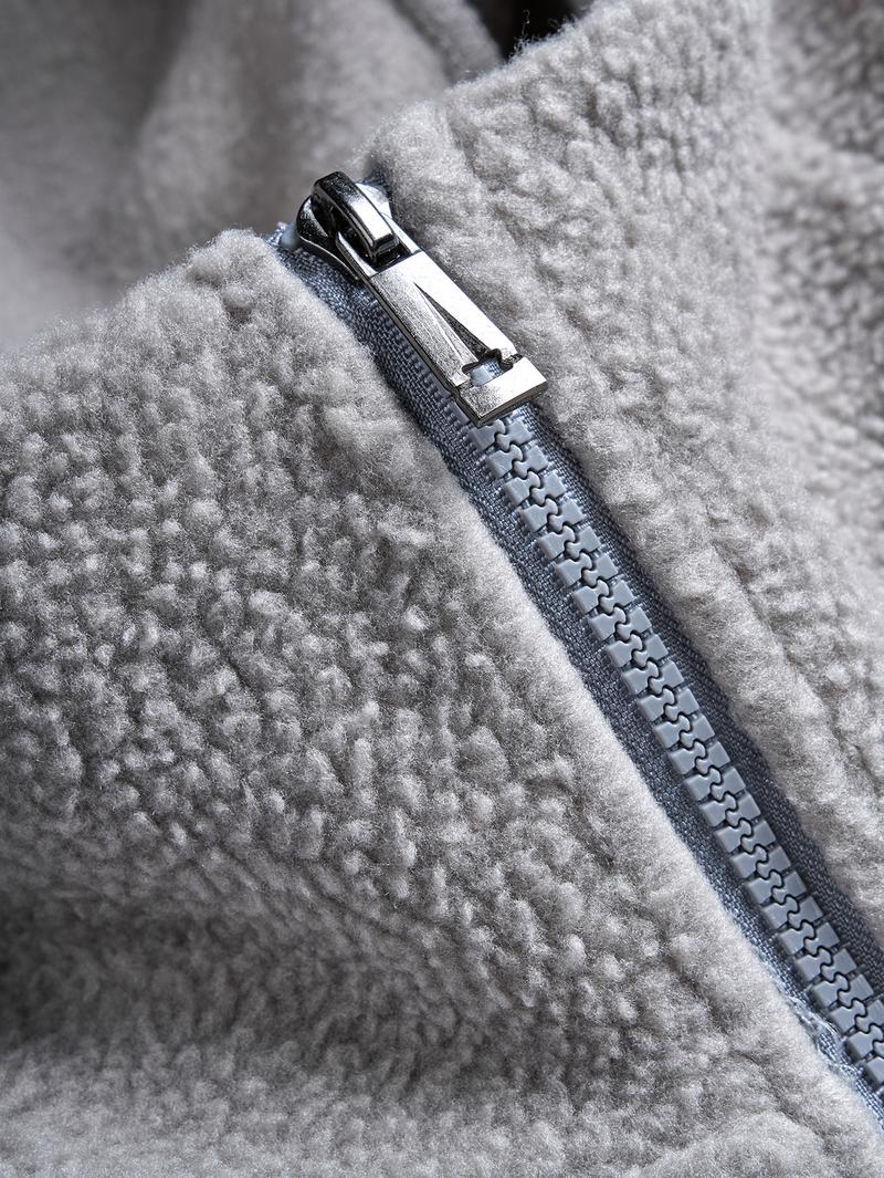 Men's Color Block Patchwork Hooded Long Sleeve Jacket Zip-Up Streetwear Fleece Cotton Jacket with Drawstring Hood Men's Color Block Patchwork Hooded Long Sleeve Jacket Zip-Up Streetwear Fleece Cotton Jacket with Drawstring Hood