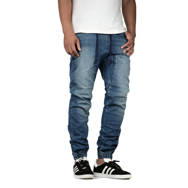 Men's Drop Crotch Denim Joggers Men's Drop Crotch Denim Joggers