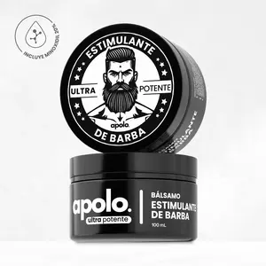 Apolo Ultra Potente Minoxidil Beard Growth Cream - Men's Special Thickening Blend, Super-Strong Beard Stimulant Cream, Target Severe Alopecia Beard, Fast Follicle Wake-Up & Repair Sparse Areas, Gets Perfect Beard