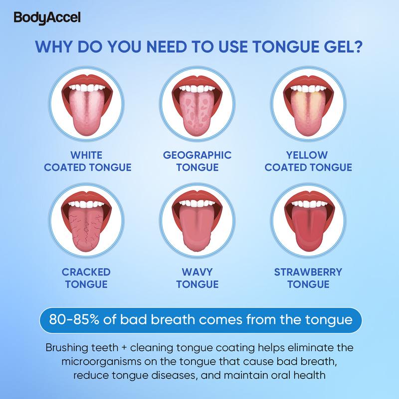 [SW] BodyAccel Tongue Cleaning Gel Bundle for Refreshing Oral