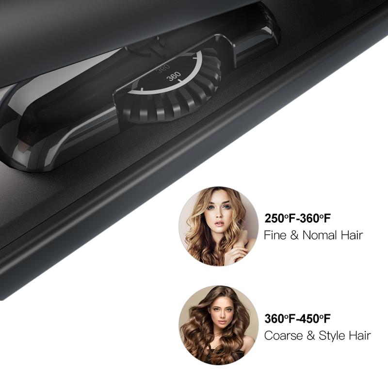 WAZOR Flat Iron 1 Inch Professional Travel Portable Negative Ions Protect Hair Hair Straightener