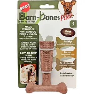 Ethical Pet Bam-Bones Plus Beef Tough Dog Chew Toy