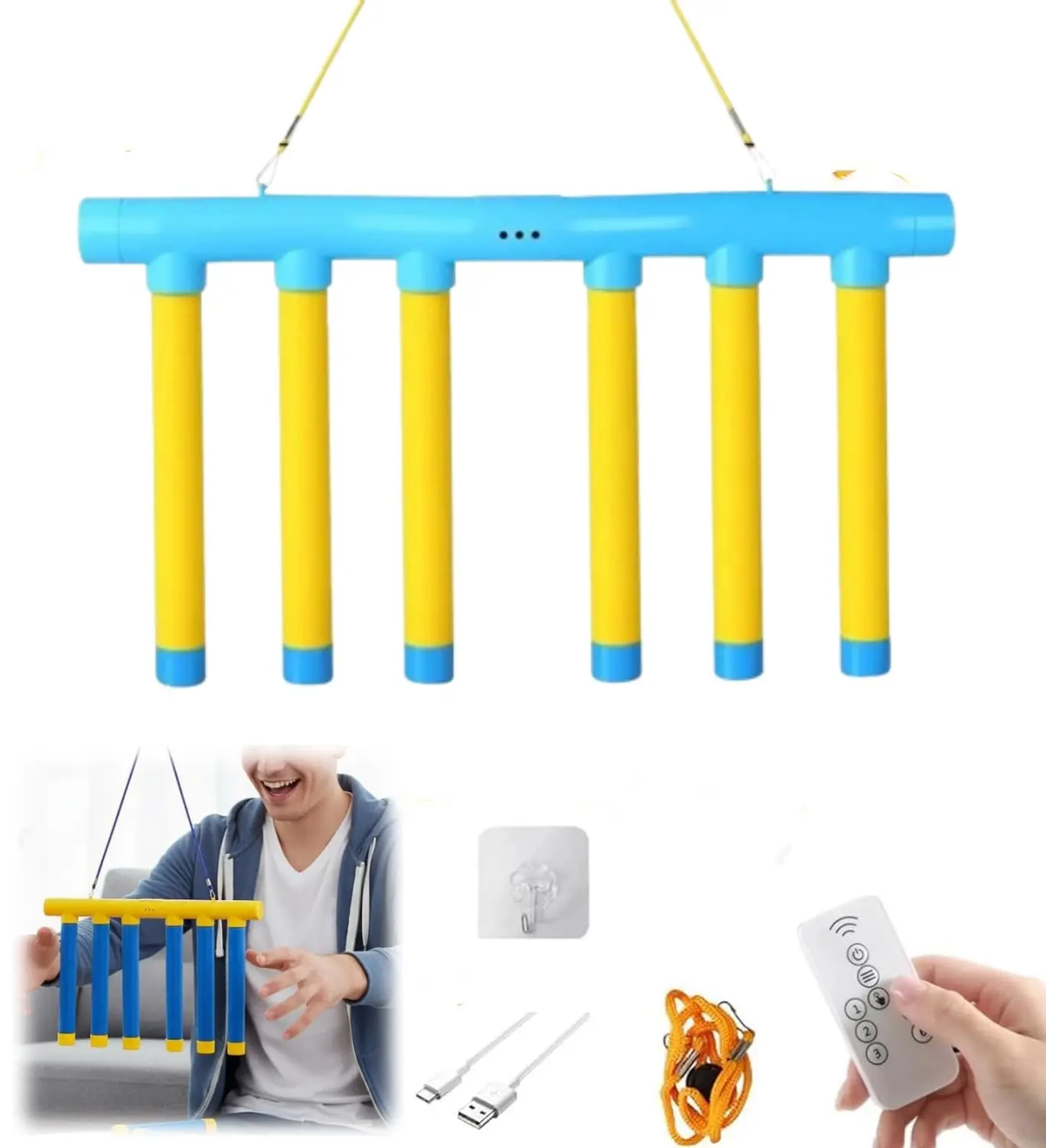 Hand-held ABS Plastic Reaction Training Stick Catcher - Adjustable 3 Speed Control Modes, Family Fun Game, Indoor Sports Leisure Equipment for Kids & Adults