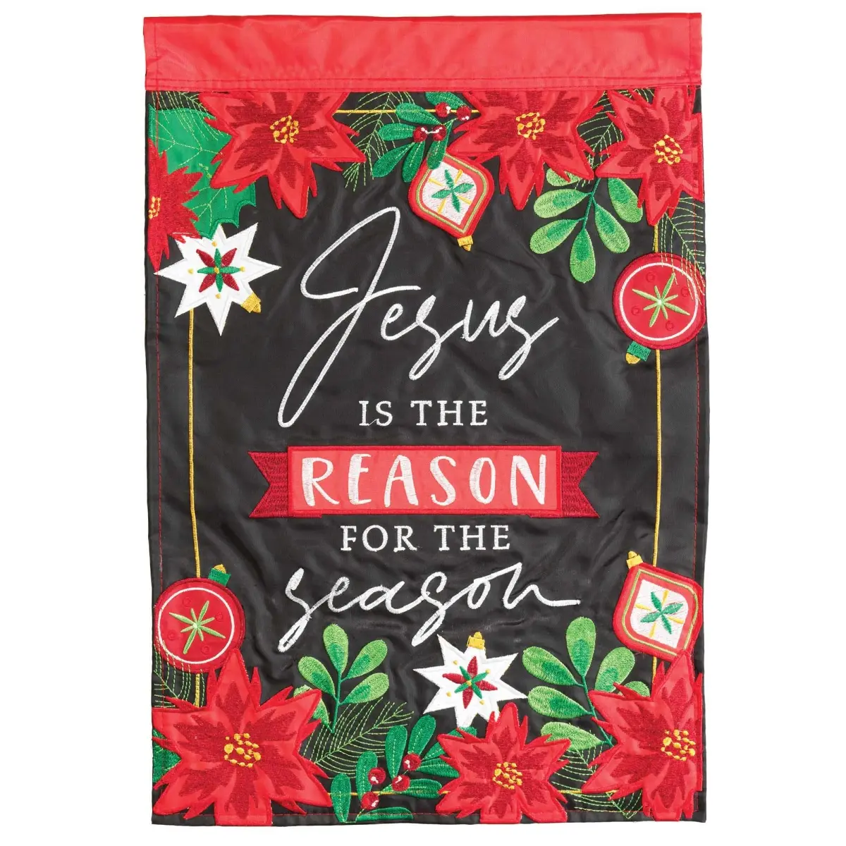 Dicksons Decorative Unisex Rectangular Outdoor Fabric Flag, Jesus Is The Reason, 29x42 in