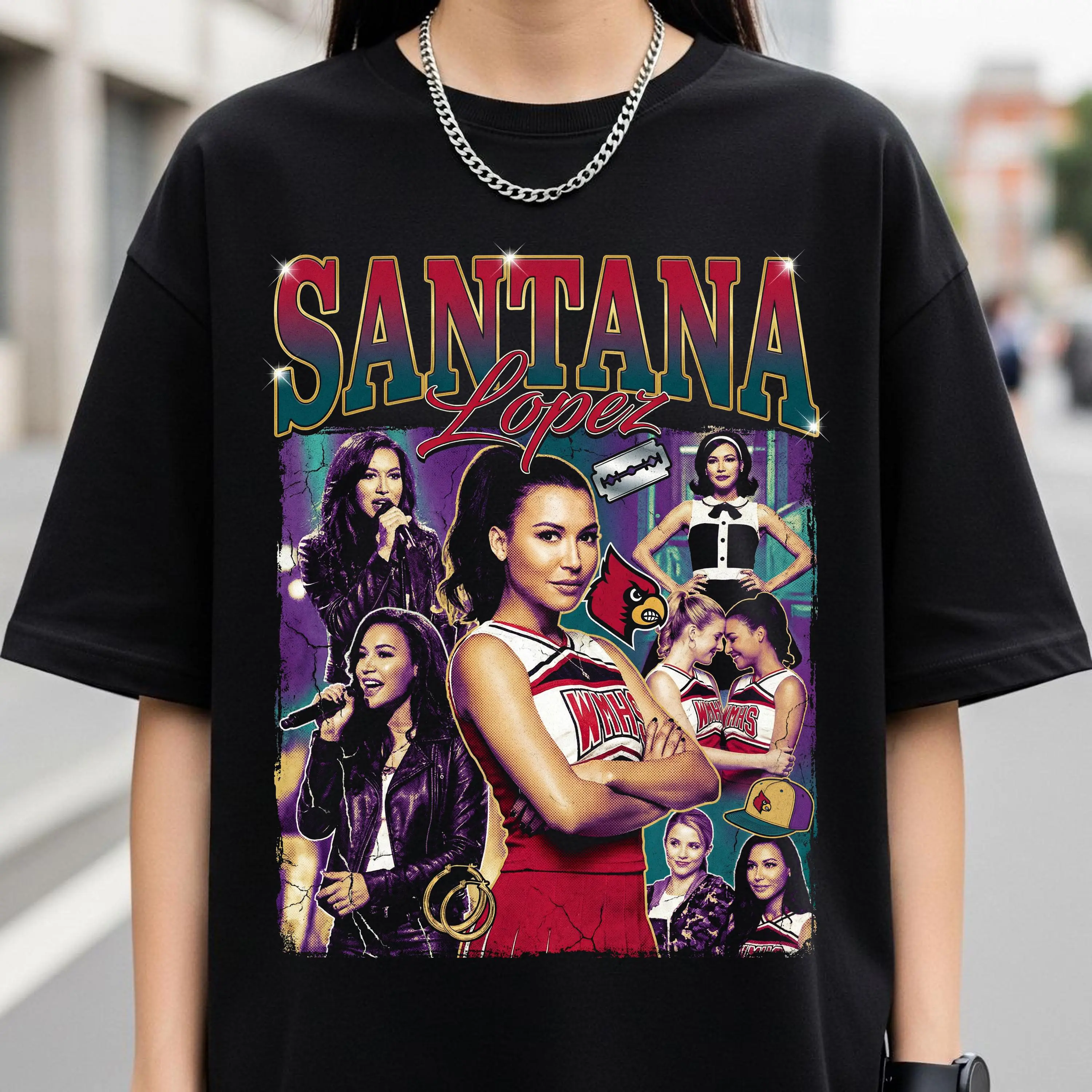 Santana Lopez Inspired Glee Music TV Show Tribute Unisex Graphic T-Shirt