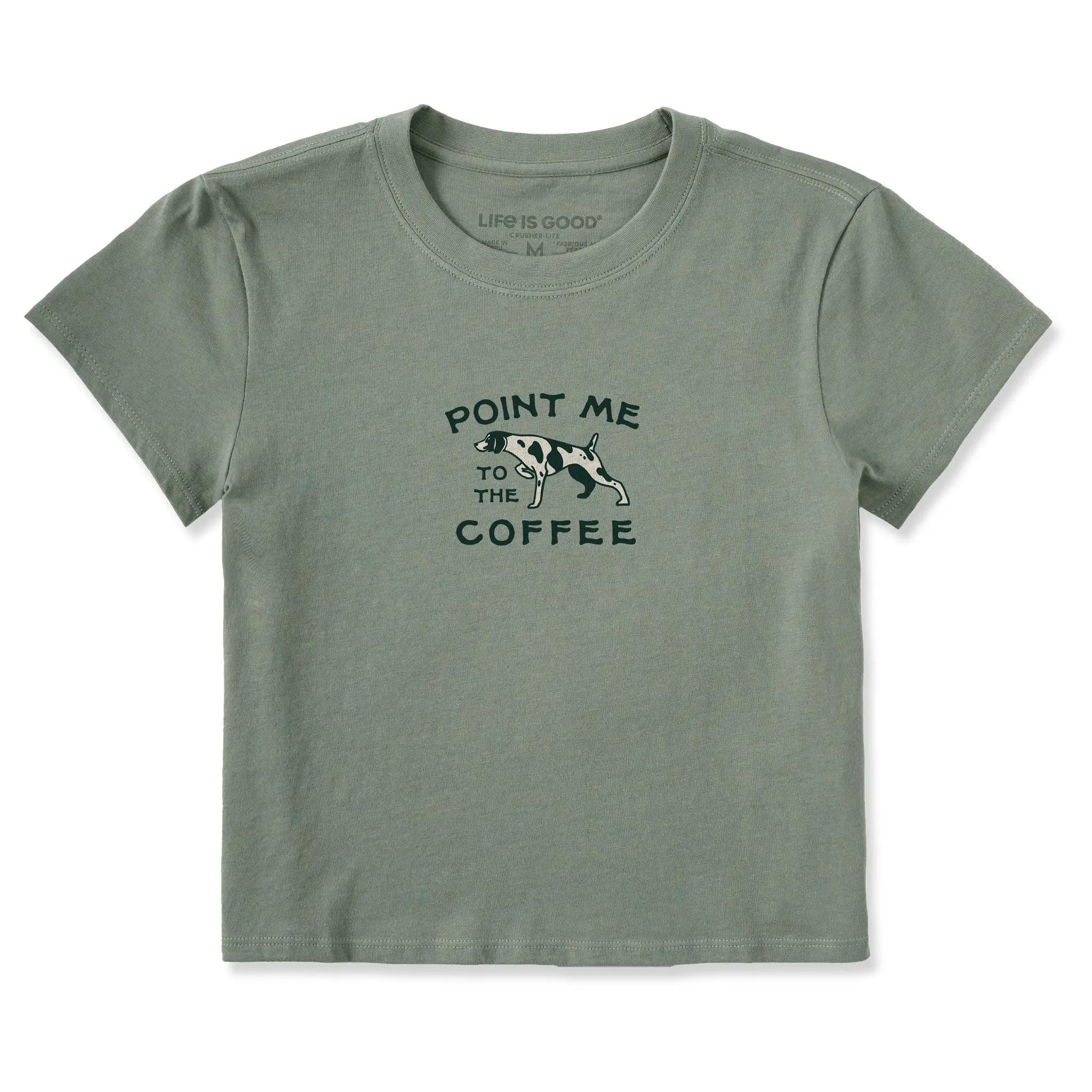 Women's Point Me to the Coffee Crusher-LITE Shrunken Tee