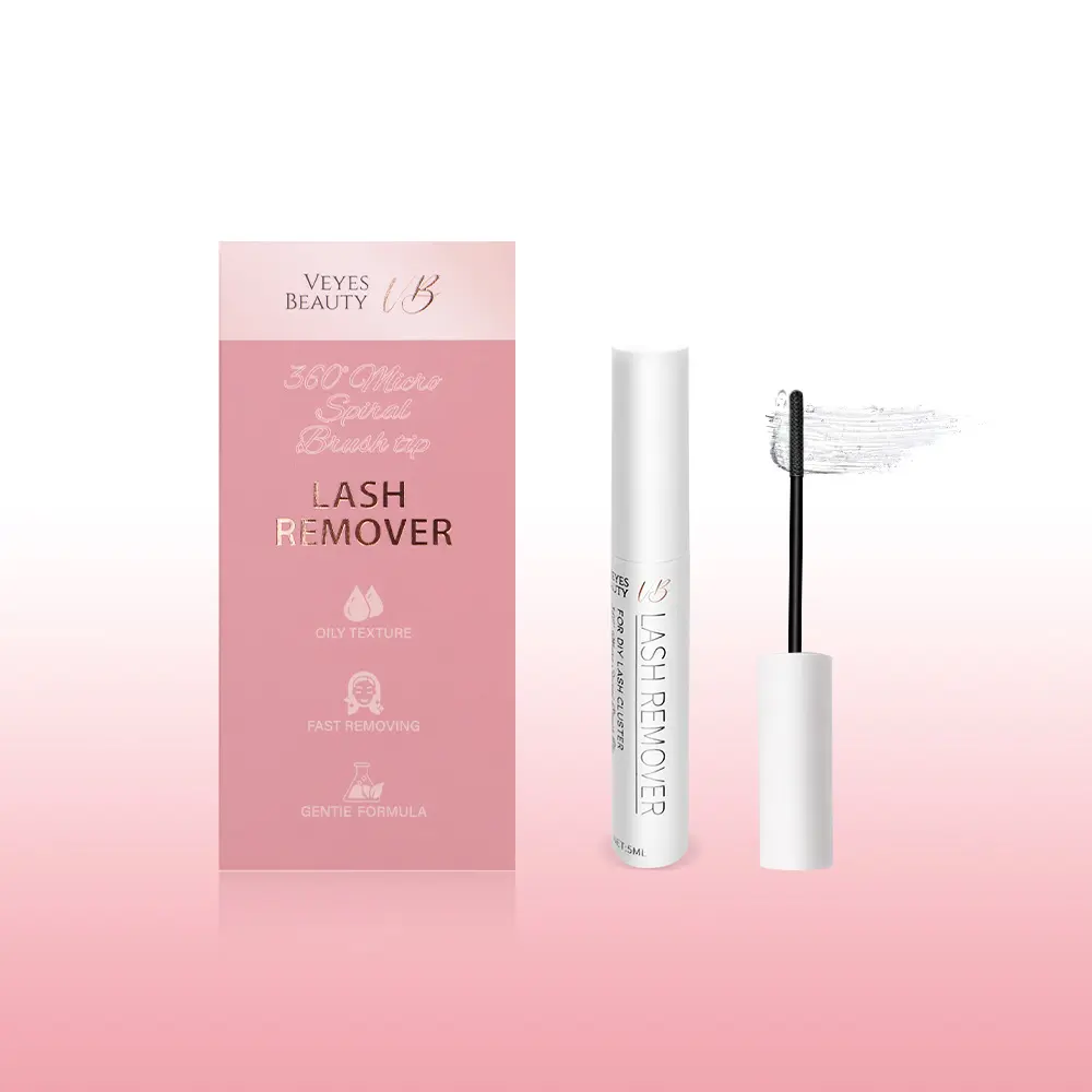 VEYESBEAUTY 5ml Cluster Lash Remover for DIY Eyelash Extensions Clear Remover for Self-application Individual Lashes at Home Makeup Remover,back to school