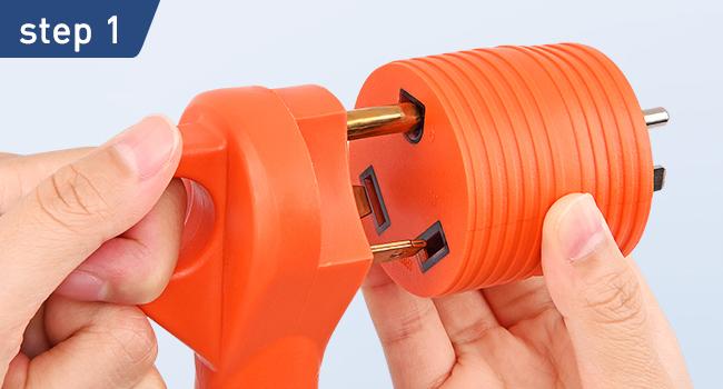 Nilight 15 to 30 Amp RV Power Adapter 110 Volt Heavy Duty Plug 5-15P to TT-30R 15A Male Plugs to 30A Female Receptacle for Generator Camper Caravan Electrical Converter