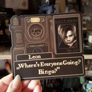 Resident Evil 4 Sticker, Leon Kennedy Sticker, Pixel Art Sticker, Horror Sticker, Game Sticker, Gaming Sticker, Anime Sticker, Remake, Funny