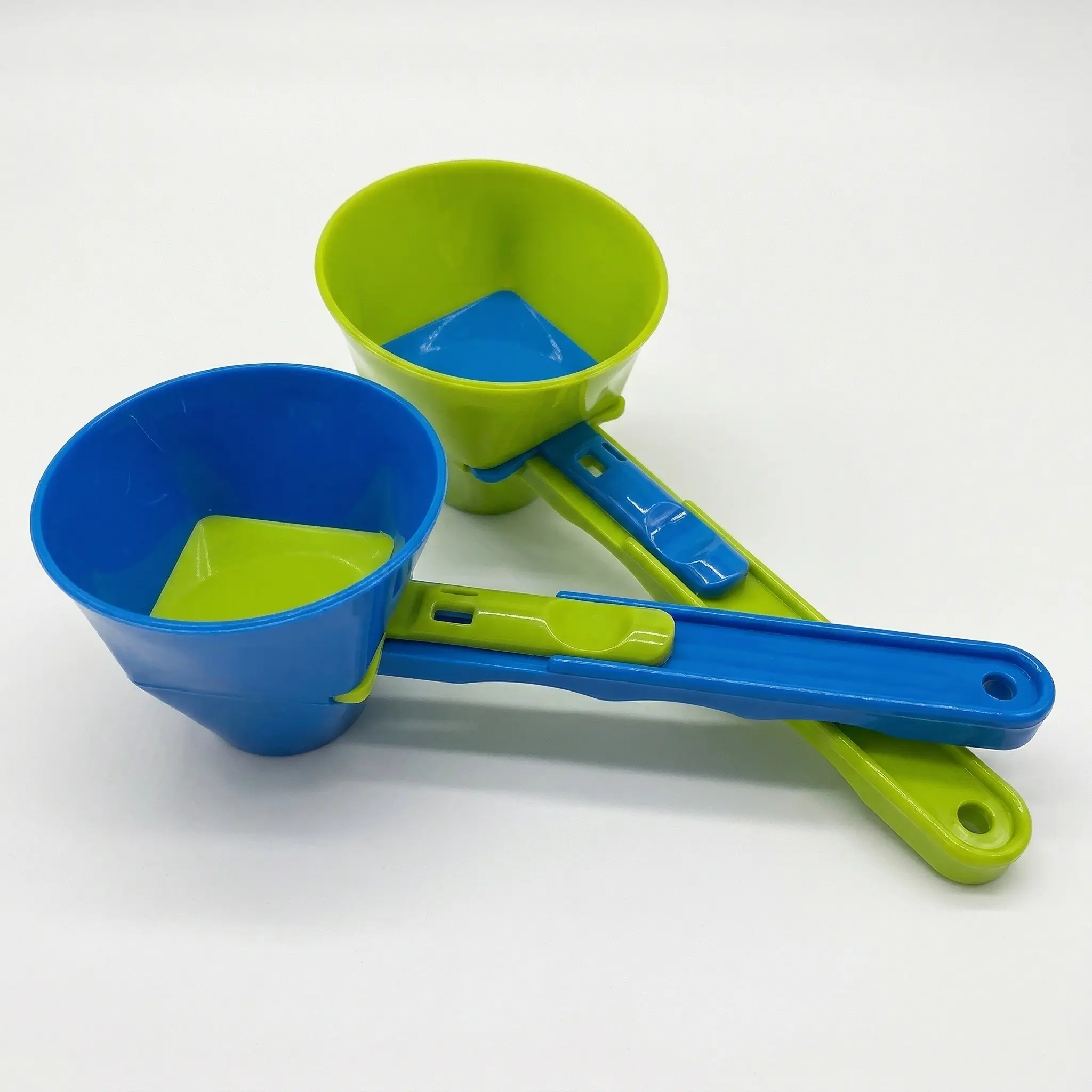 [Buy 1 Get 2 Free] Plastic Multi-Purpose Spoons Set - 3-Piece Kitchen Utensils Gadgets, Reuse Saves Waste Scoop+Funnel Combo, Flexible Kitchen Funnel & Scoop for Pre-Workout Creatine, Coffee, Fits 1.1 in Bottle Necks, Three Pieces