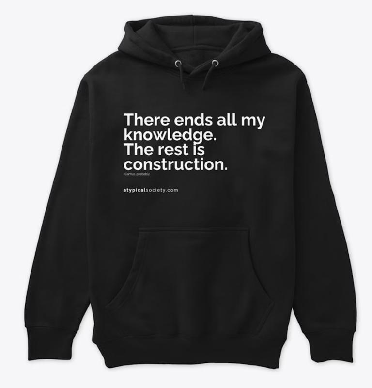 'Camus' Construction' Premium Pullover Hoodie (Teachable Moments Collection)