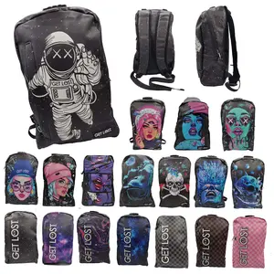 Get Lost Saffiano Premium Leather Lockable Organizer Backpack – 18 Styles Available