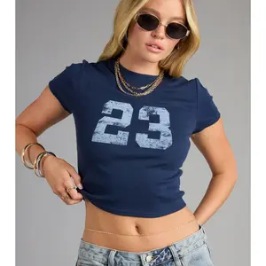 Feeling 23 Crop Graphic Tee