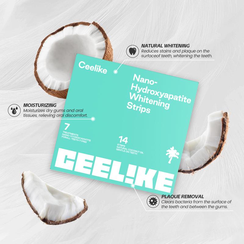 Ceelike 7-Day Teeth Strips | Enamel-Safe Formula for a Healthier & Refreshed Smile | Easy & Comfortable Fit