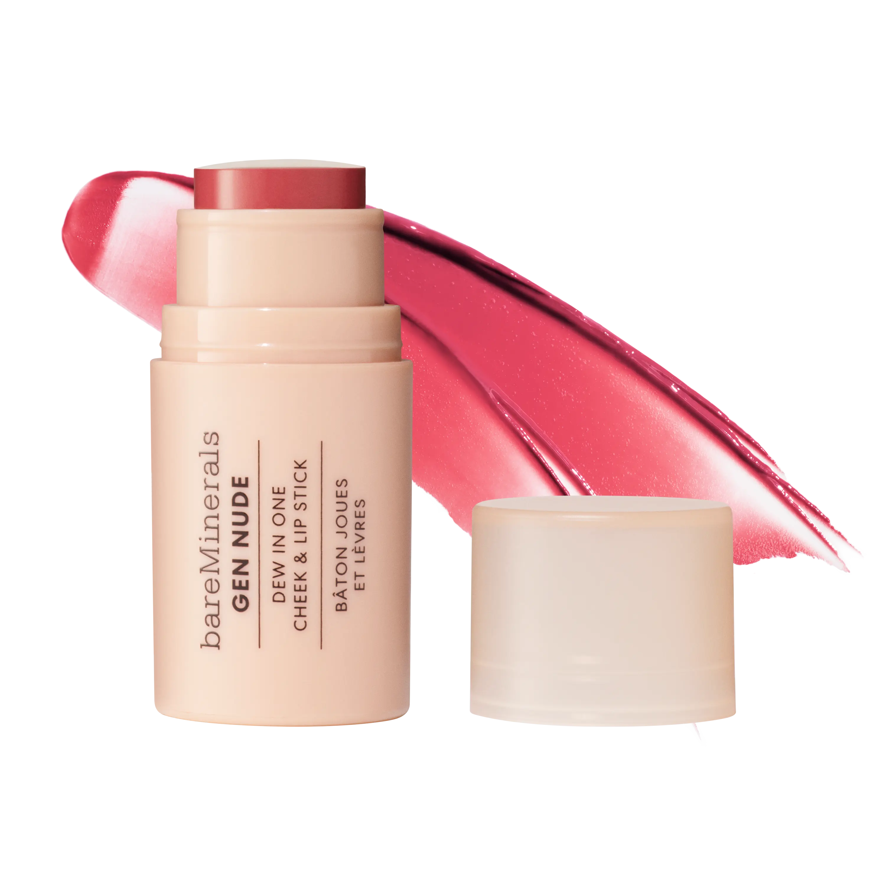 bareMinerals GEN NUDE Dew in One Cheek & Lip Stick - Muti-Use, Portable, Hydrating Formula for Smoother Lips and Cheeks