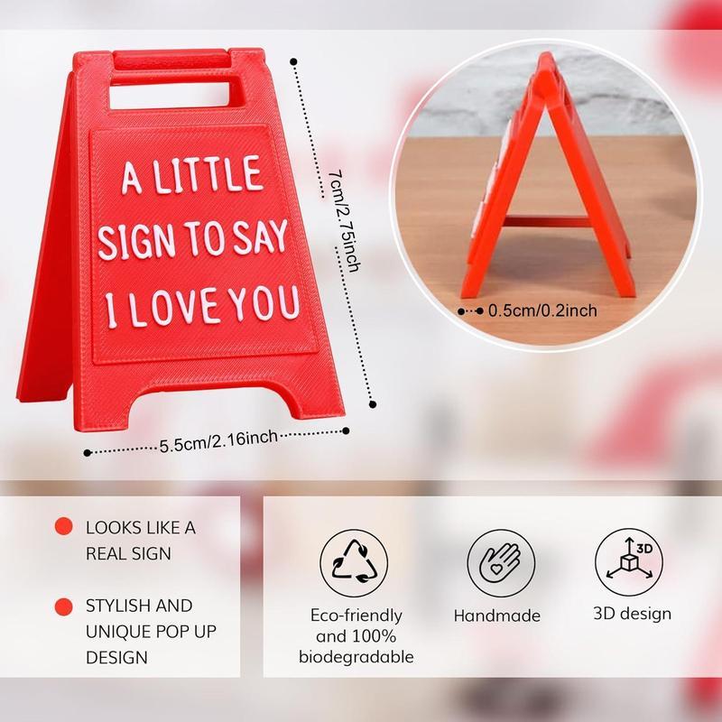 MUNBYN Mini Sign Love Decoration, Valentines Day Gifts-Romantic "I Love You" Message, Perfect Anniversary, Wedding, or Special Occasion Gift for Him or Her MUNBYN Mini Sign Love Decoration, Valentines Day Gifts-Romantic "I Love You" Message, Perfect Anniversary, Wedding, or Special Occasion Gift for Him or Her