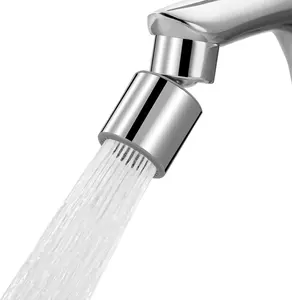 Hibbent NSF/ANSI/CAN 61 Certified Faucet Aerator – CUPC Certified 360° Swivel Kitchen Sink Aerator with Dual-Function Sprayer Attachment