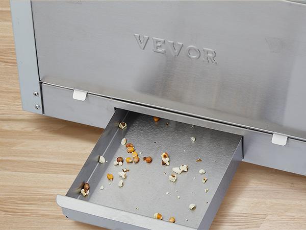 【Father's Day】VEVOR Commercial Popcorn Machine, 8 Oz Kettle, 850 W Countertop Popcorn Maker for 48 Cups per Batch, Theater Style Popper with 3-Switch Control Steel Frame Tempered Glass Doors 1 Scoop 2 Spoons, Red