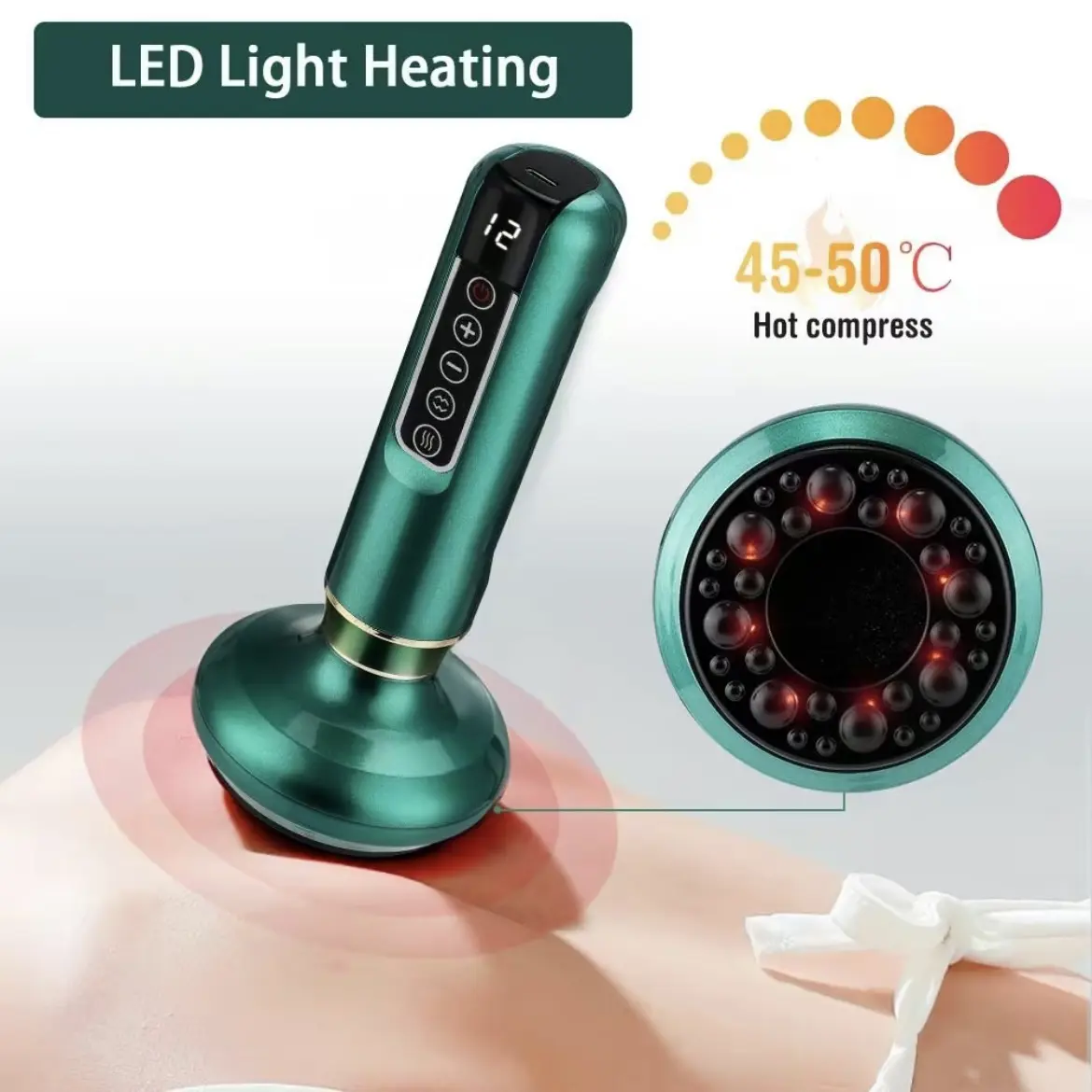 Electric Cupping Massager, 1 Count 12-level Temperature Adjustment Vacuum Cupping Massager, Vibration Body Massage Tool for Women & Men - TikTok Shop Electric Cupping Massager, 1 Count 12-level Temperature Adjustment Vacuum Cupping Massager, Vibration Body Massage Tool for Women & Men - TikTok Shop