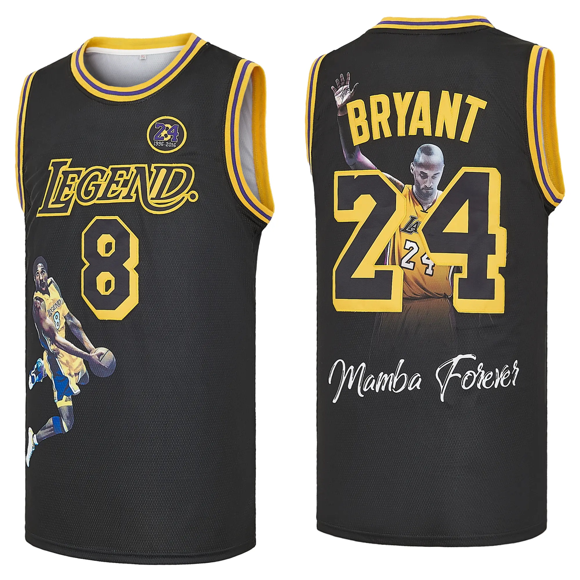 【Mother's Day Gift】Men's 8 Legend 24 Forever 1996-2016 Fashion Basketball Jersey - Men’s Clothes, Male Clothing, Throwback Jersey, Clothes Products for Game Day, TikTok Shop Back to School, Athletic Tops, Gifts For Him