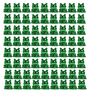 30pcs Mini Resin Frog Garden Decorations — Cute Green Little Statues, Tiny Frogs, Fairy Animals, Moss DIY Hanging Charms, Aquarium Landscape Dolls, Dollhouse Decor, Birthday Gifts, Party School Decorations, Potted Toy Plants