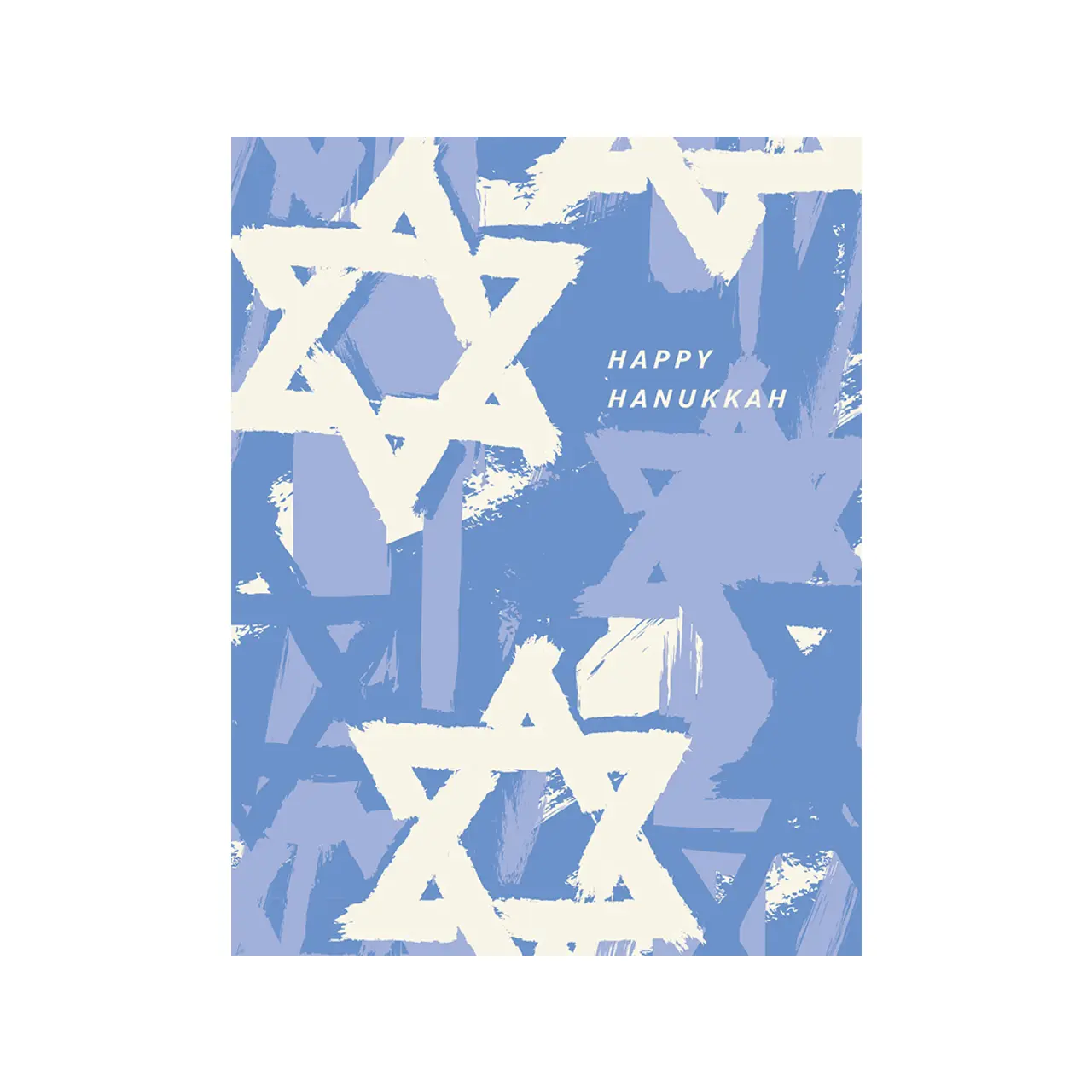 Brushed Stars Hanukkah Card
