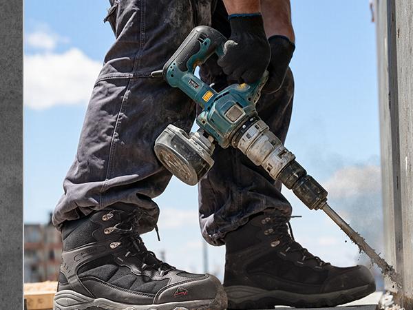 NORTIV 8 [Paladin-Steel] Men's Steel-Toe Work Boots - Breathable & Durable, Slip-Resistant, Round Toe, Cuban Heel, ASTM 2413-18 Boy Closed Construction Tough