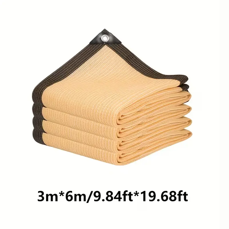 Copper 10x20 ft Mesh Privacy Screen Fence Shade Net Cover, Durable Outdoor Sun Protection with Grommets, Easy-Install Garden Yard Accessory & Camping Shelter Add-On