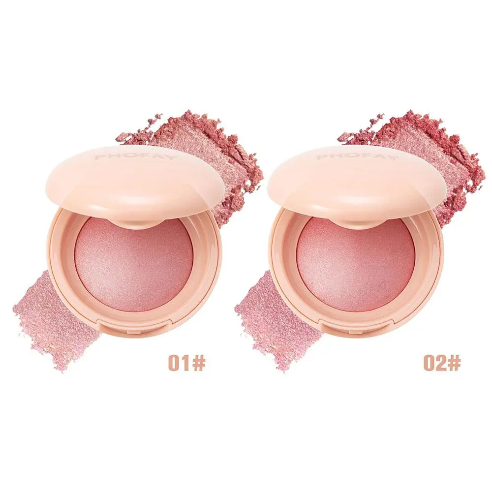 PHOFAY Soft Pinch Glitter Powder Blush | Radiant Glow Finish | Vegan Formula | Buildable Ultra-Blendable | All - Day Wear Cosmetic |  Christmas gifts