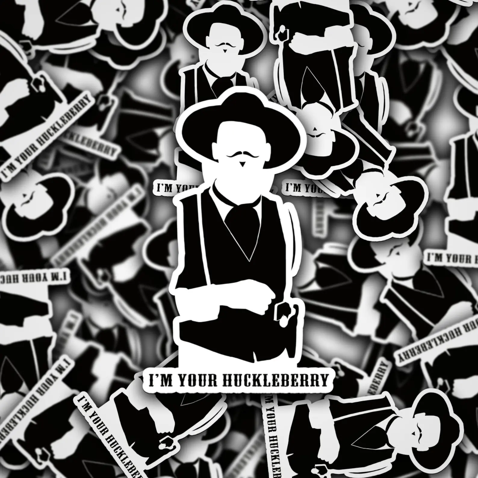 1 Movie Sticker Doc Holliday - I'm Your Huckleberry, Hard Hat Sticker, Foreman Welding Welder Decal Hard Hat Decal