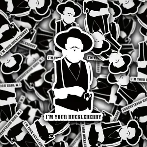 1 Movie Sticker Doc Holliday - I'm Your Huckleberry, Hard Hat Sticker, Foreman Welding Welder Decal Hard Hat Decal