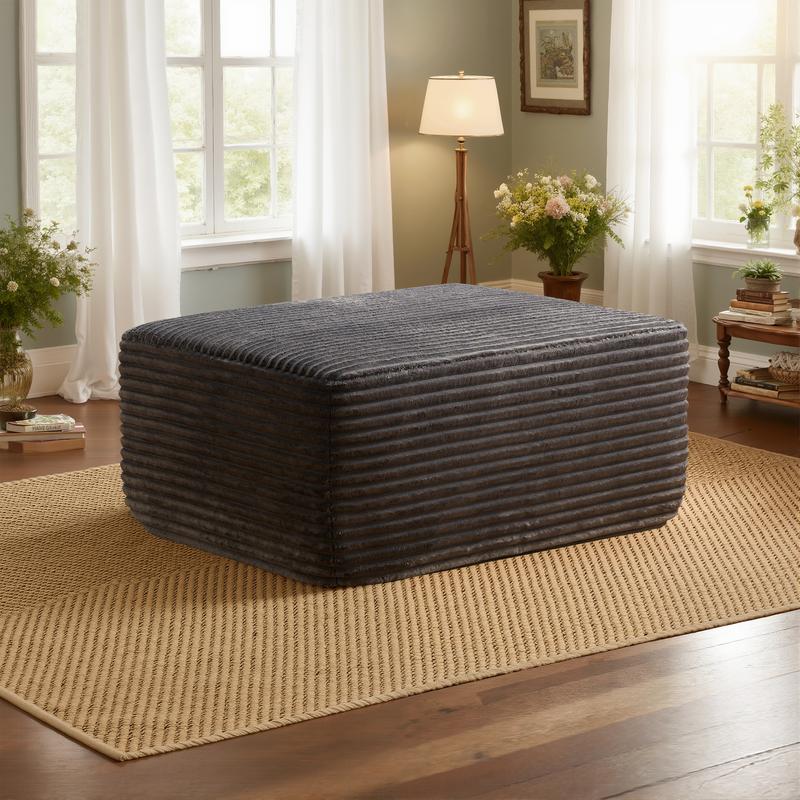 【Jumpstart Sale】Ovios 37" Plush Corduroy Cloud Velvet Boneless Ottoman for Sofa Couch, Ottoman Foot Rest, End of Bed Bench, Storage Chest, Load 660 lb, for Living Room, Bedroom, Entryway 【Jumpstart Sale】Ovios 37" Plush Corduroy Cloud Velvet Boneless Ottoman for Sofa Couch, Ottoman Foot Rest, End of Bed Bench, Storage Chest, Load 660 lb, for Living Room, Bedroom, Entryway