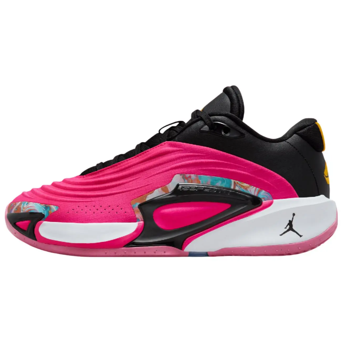 Jordan Luka 3 Anti-Slip Wear-Resistant Low-Top Basketball Shoes Unisex Pink Black Versatile Durable Non-slip FQ1285-600