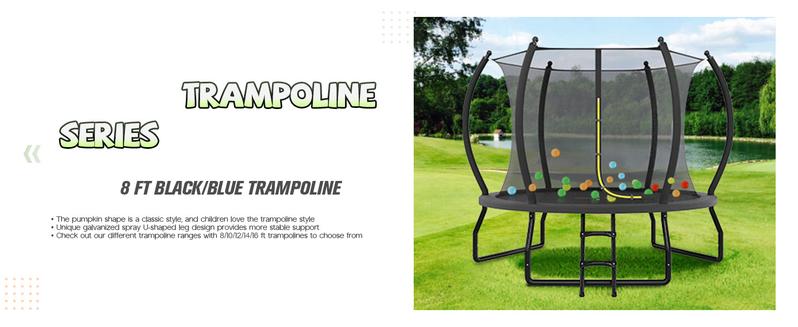 AMERLIFE Outdoor Trampoline with Enclosure Net and Ladder, Recreational Trampolines for Kids and Adults, Quick Connect Frame, ASTM Approval-16FT Ships in 2 Boxes/Best Gift Ideas/Christmas Gifts