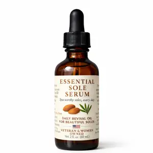 ESSENTIAL SOLE SERUM - Daily Revival Oil for Beautiful Soles Targeted Care Gentle Formula Veteran & Woman Owned 2 fl oz Spa-Like Foot Health